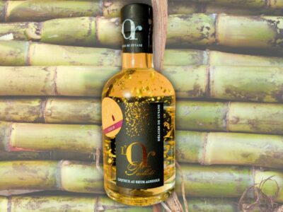 liqueur au rhum or blanc pailleté de guyane