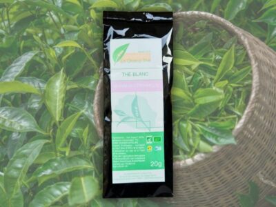 thé blanc géranium citronnelle bio de la réunion